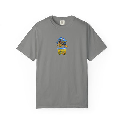 秋田 Akita Kanji Art T-Shirt | Namahage, Oga Peninsula & Rice Field Design