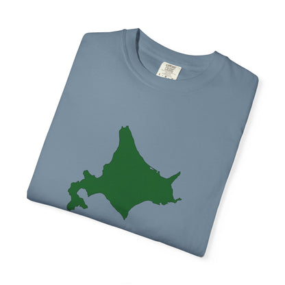 北海道 地図デザイン Tシャツ｜ユニセックス コットンTシャツ