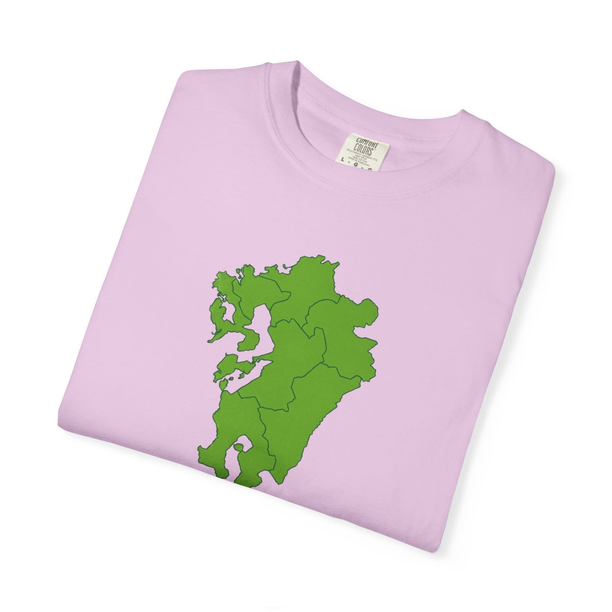 九州地方 地図デザイン Tシャツ｜ユニセックス コットンTシャツ