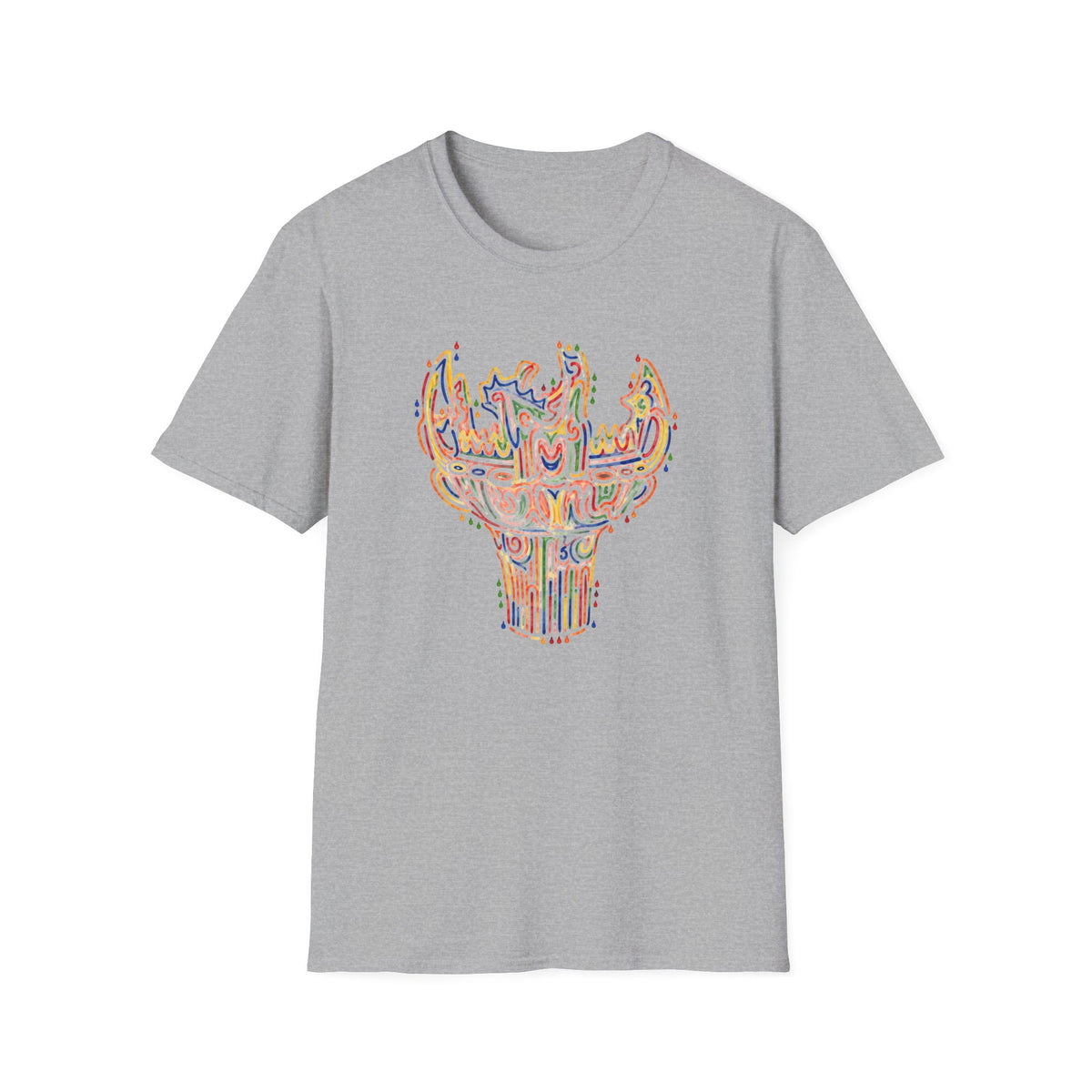 彩炎 JOMON｜カラフル火焔型土器 Tシャツ