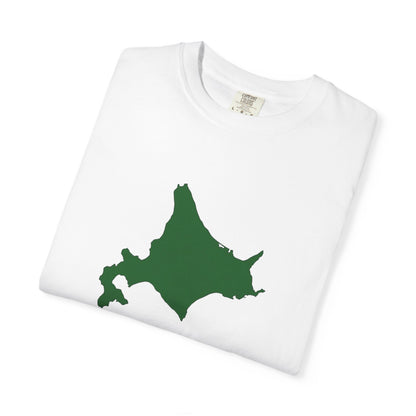北海道 地図デザイン Tシャツ｜ユニセックス コットンTシャツ