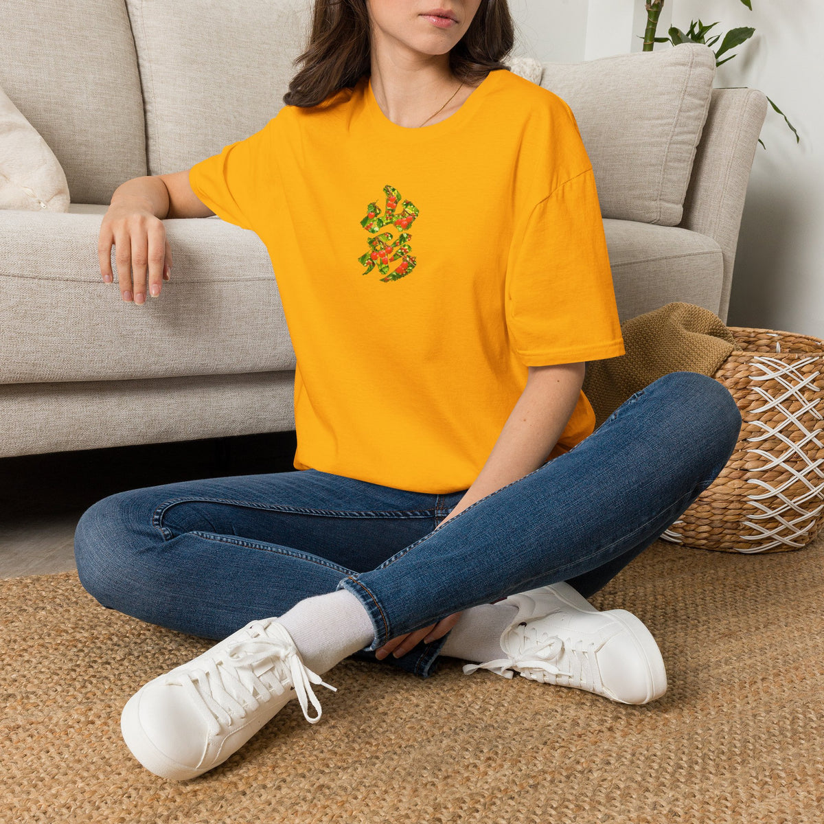 山形 Yamagata Cherry Kanji Art T-Shirt | Japanese Orchard Design