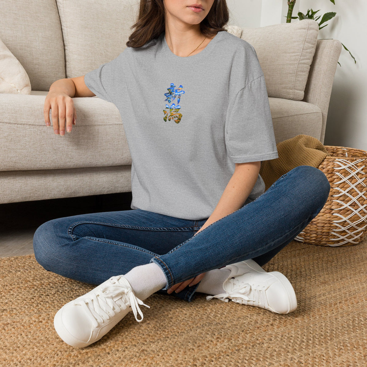 新潟 Niigata Kanji Art T-Shirt | Sado Island, Sea of Japan, Shinano River & Rice Fields