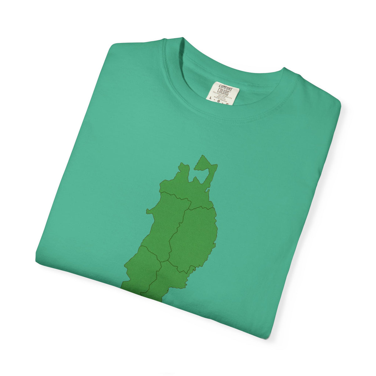 東北地方 地図デザイン Tシャツ｜ユニセックス コットンTシャツ