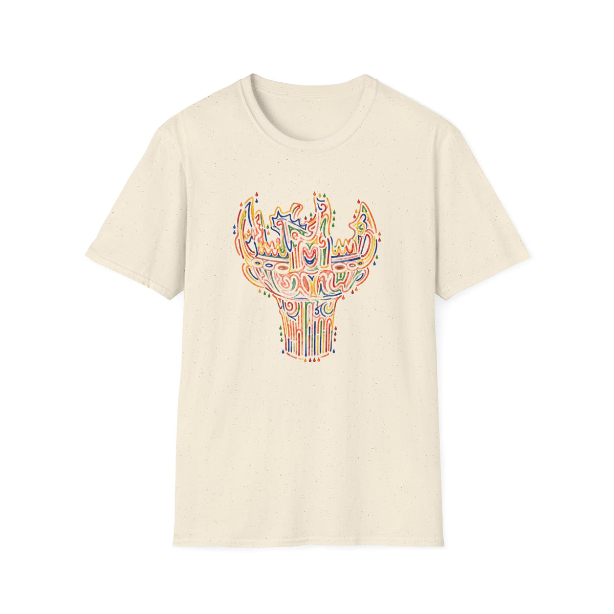 彩炎 JOMON｜カラフル火焔型土器 Tシャツ