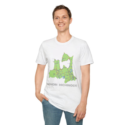 Aomori Michi-no-Eki Map T-Shirt | All 28 Roadside Stations