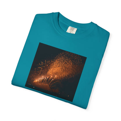 大曲の花火 （2026年版）｜秋田・夜空を彩る花火写真Tシャツ　｜Omagari Fireworks Photo T-Shirt