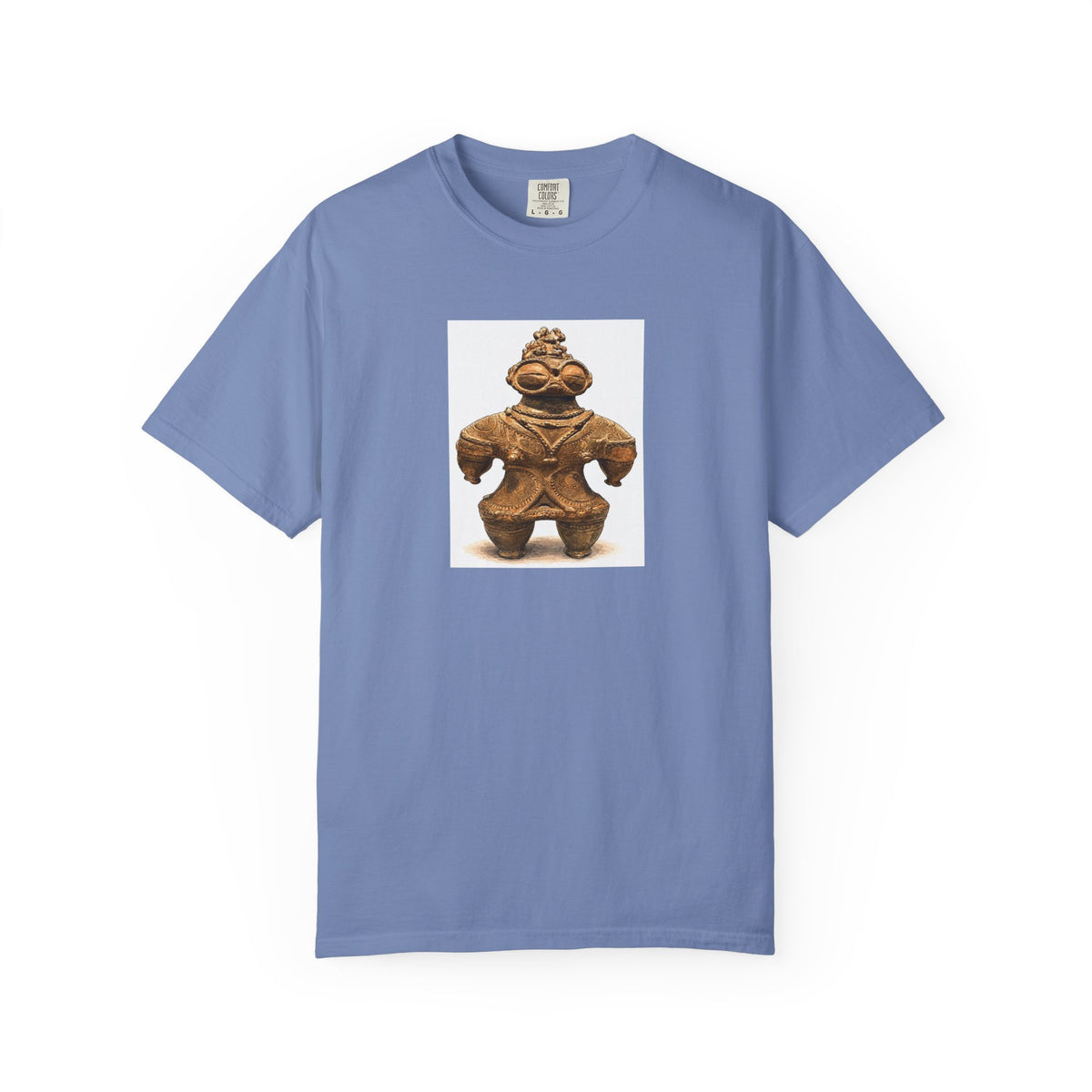 遮光器土偶 Tシャツ｜縄文文化デザイン｜ユニセックス コットンTシャツ