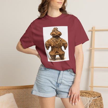 遮光器土偶 Tシャツ｜縄文文化デザイン｜ユニセックス コットンTシャツ