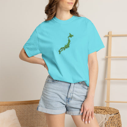 日本列島マップ Tシャツ｜主要都市入り｜Japan Map｜ユニセックス コットンTシャツ