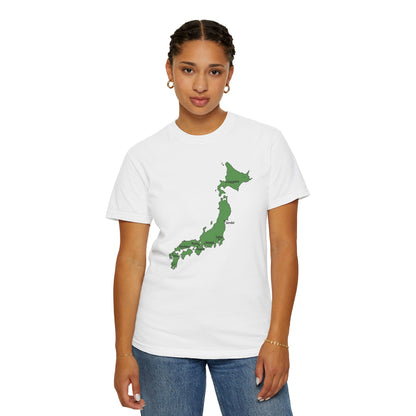 日本列島マップ Tシャツ｜主要都市入り｜Japan Map｜ユニセックス コットンTシャツ