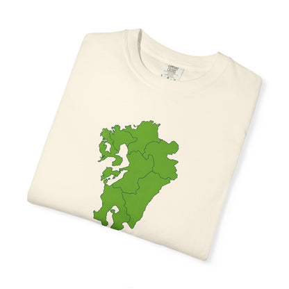 九州地方 地図デザイン Tシャツ｜ユニセックス コットンTシャツ