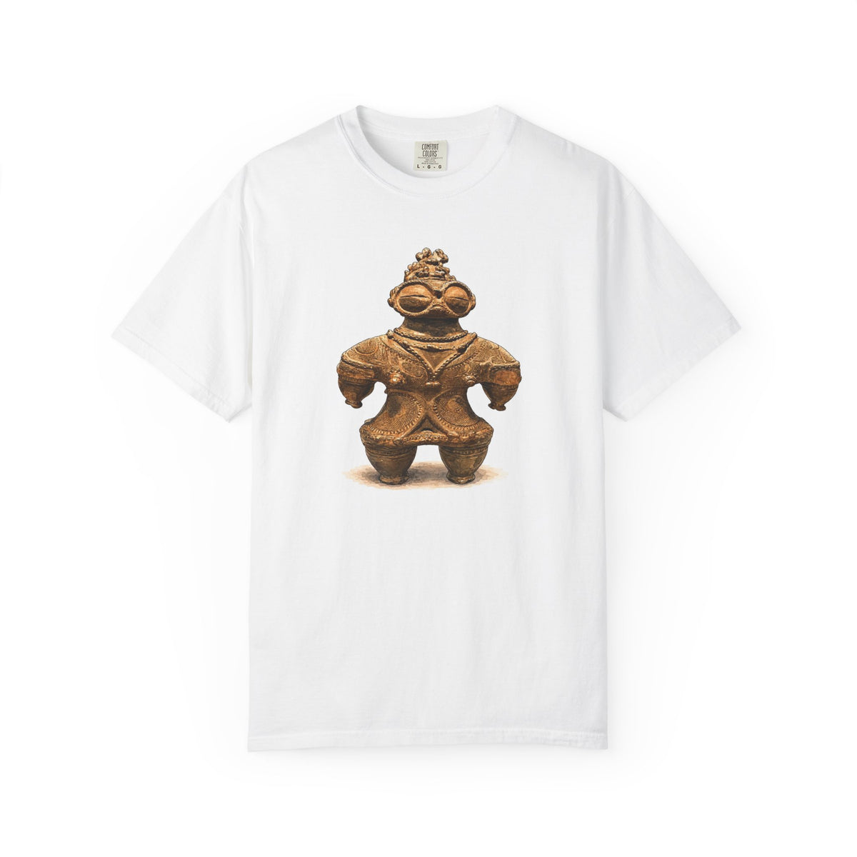 遮光器土偶 Tシャツ｜縄文文化デザイン｜ユニセックス コットンTシャツ