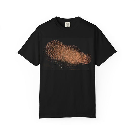 Nagaoka Fireworks Photo T-Shirt | 2026 Japan Summer Fireworks & Chosei Bridge