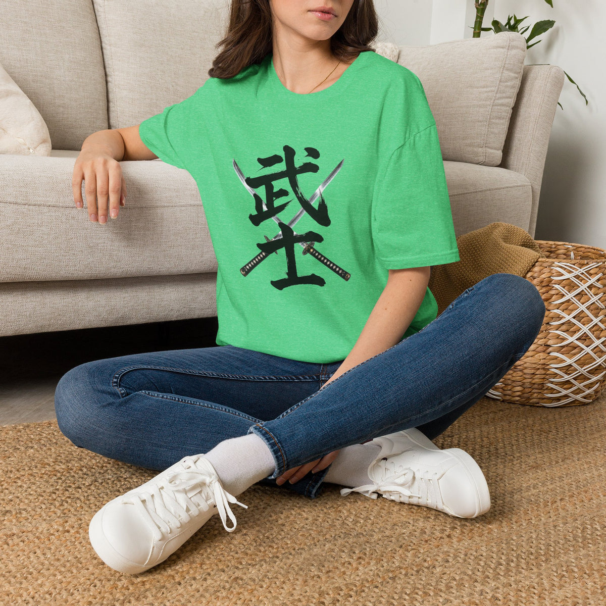 武士 Samurai Kanji T-Shirt | Japanese Sword Art Tee