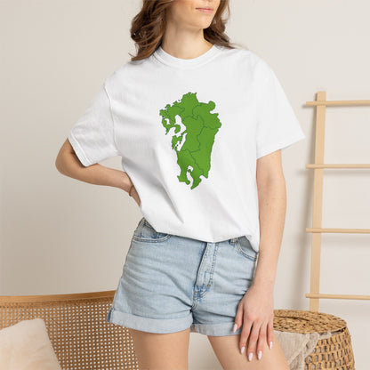 九州地方 地図デザイン Tシャツ｜ユニセックス コットンTシャツ
