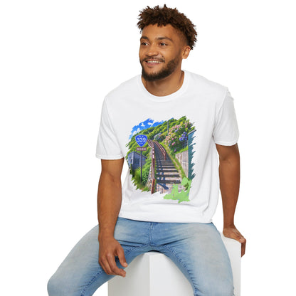 Route 339 Staircase National Highway T-Shirt | Cape Tappi Aomori
