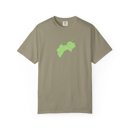 Shikoku Map T-Shirt | Japan Island & Coastal Map Design | Unisex Cotton Tee