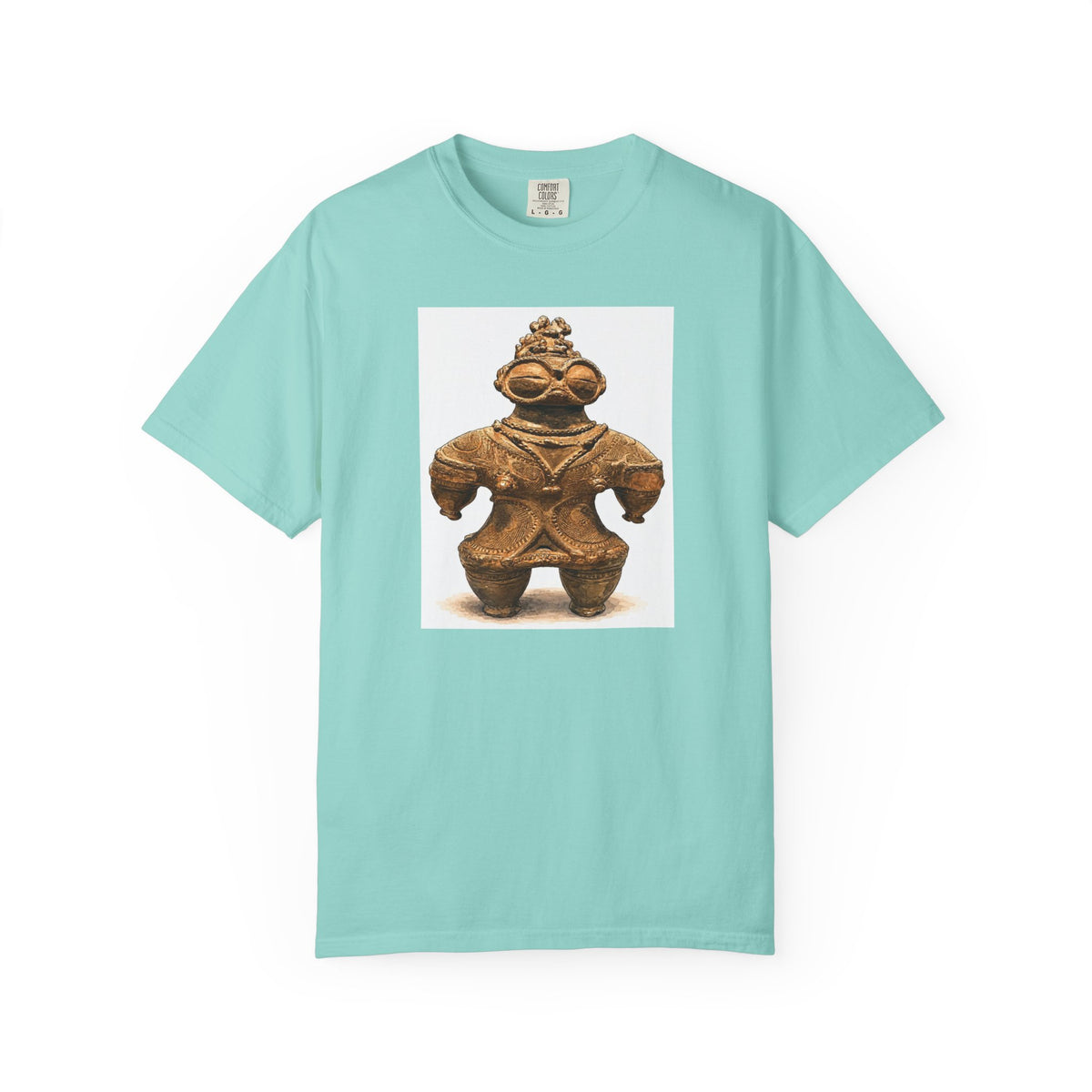 遮光器土偶 Tシャツ｜縄文文化デザイン｜ユニセックス コットンTシャツ
