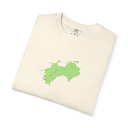 Shikoku Map T-Shirt | Japan Island & Coastal Map Design | Unisex Cotton Tee