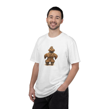 遮光器土偶 Tシャツ｜縄文文化デザイン｜ユニセックス コットンTシャツ