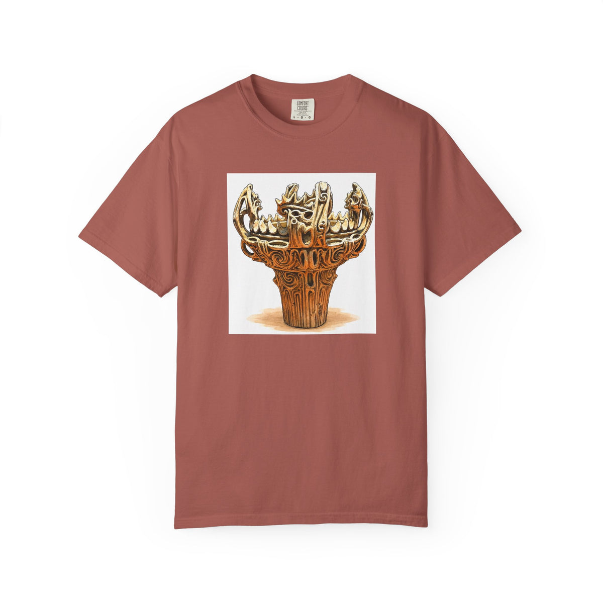 火焔型土器 Tシャツ｜縄文文化デザイン｜ユニセックス コットンTシャツ