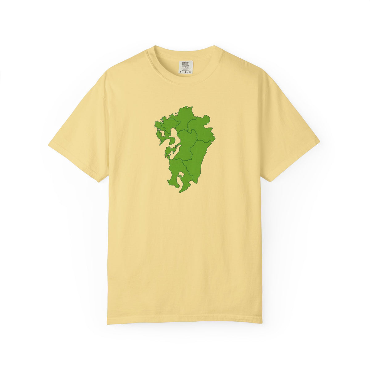九州地方 地図デザイン Tシャツ｜ユニセックス コットンTシャツ