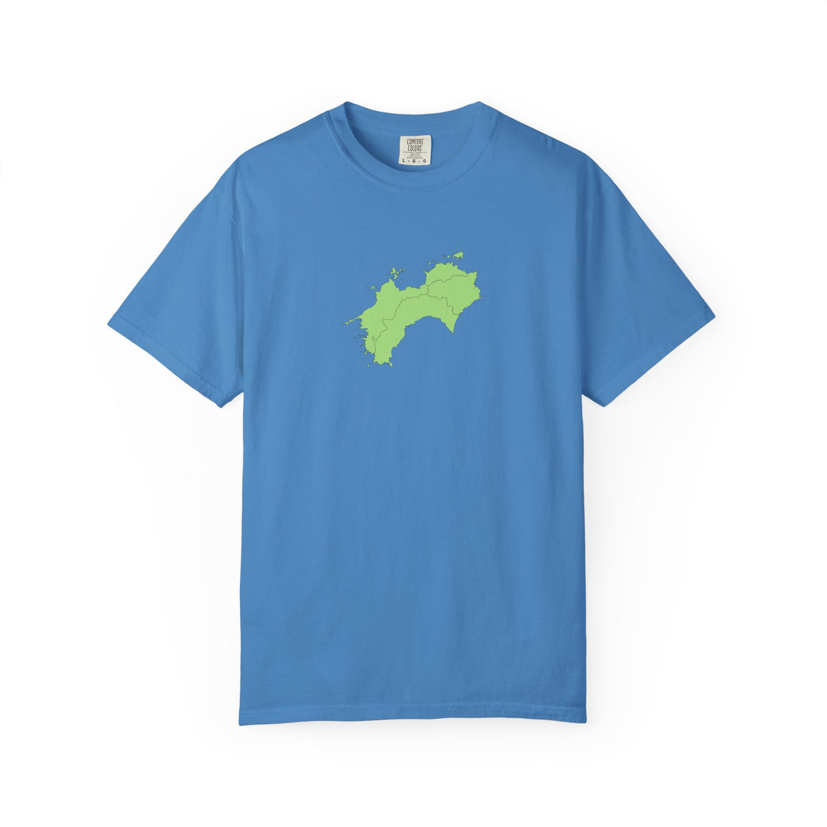 Shikoku Map T-Shirt | Japan Island & Coastal Map Design | Unisex Cotton Tee