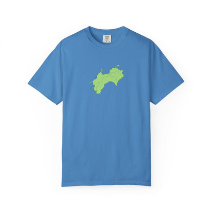 Shikoku Map T-Shirt | Japan Island & Coastal Map Design | Unisex Cotton Tee