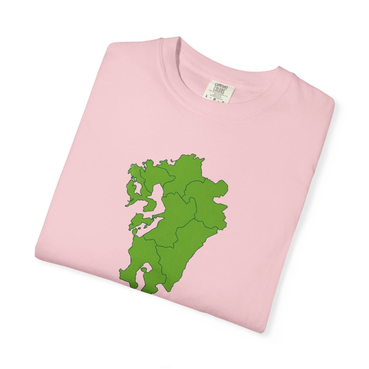 九州地方 地図デザイン Tシャツ｜ユニセックス コットンTシャツ