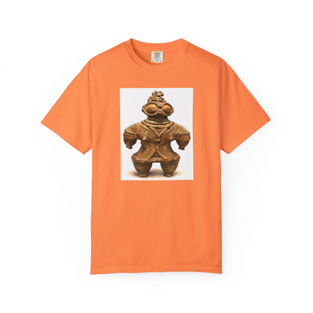 遮光器土偶 Tシャツ｜縄文文化デザイン｜ユニセックス コットンTシャツ