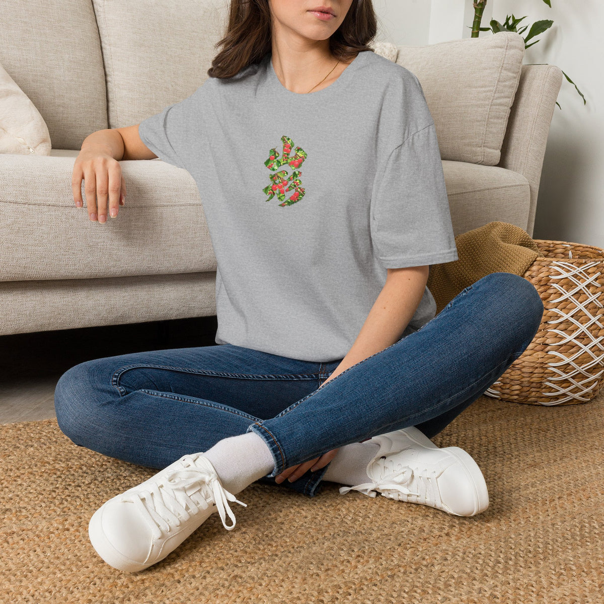 山形 Yamagata Cherry Kanji Art T-Shirt | Japanese Orchard Design