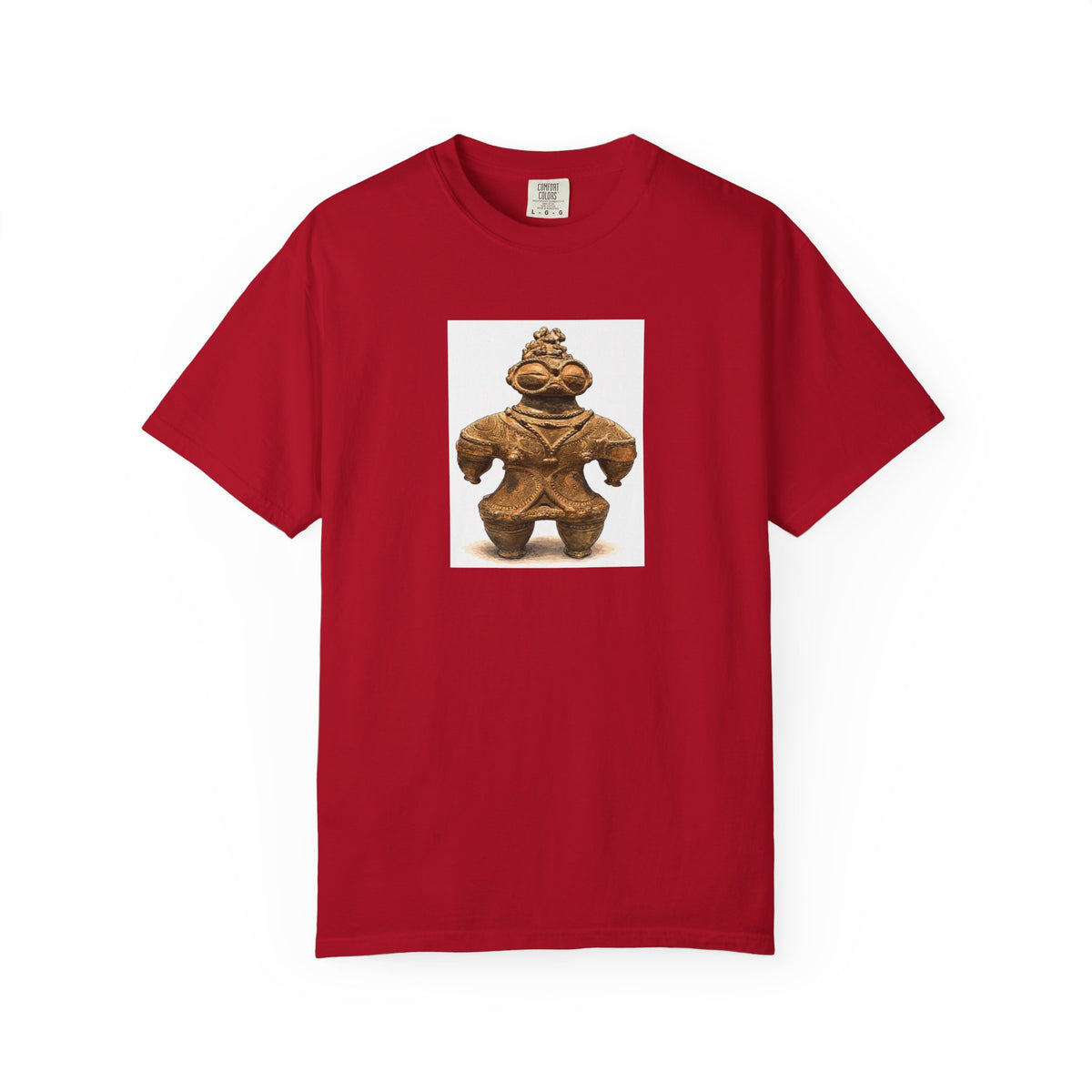 遮光器土偶 Tシャツ｜縄文文化デザイン｜ユニセックス コットンTシャツ