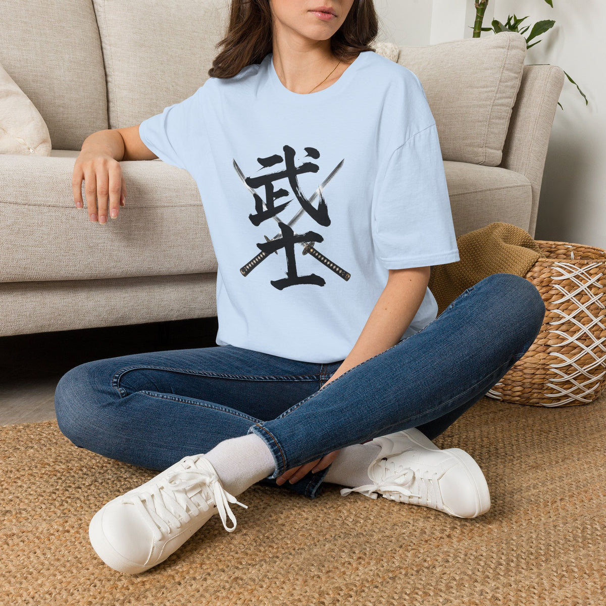 武士 Samurai Kanji T-Shirt | Japanese Sword Art Tee