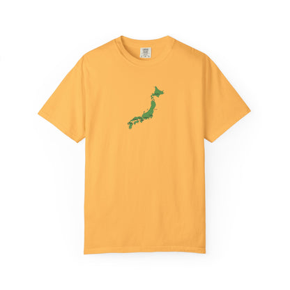 日本列島マップ Tシャツ｜主要都市入り｜Japan Map｜ユニセックス コットンTシャツ