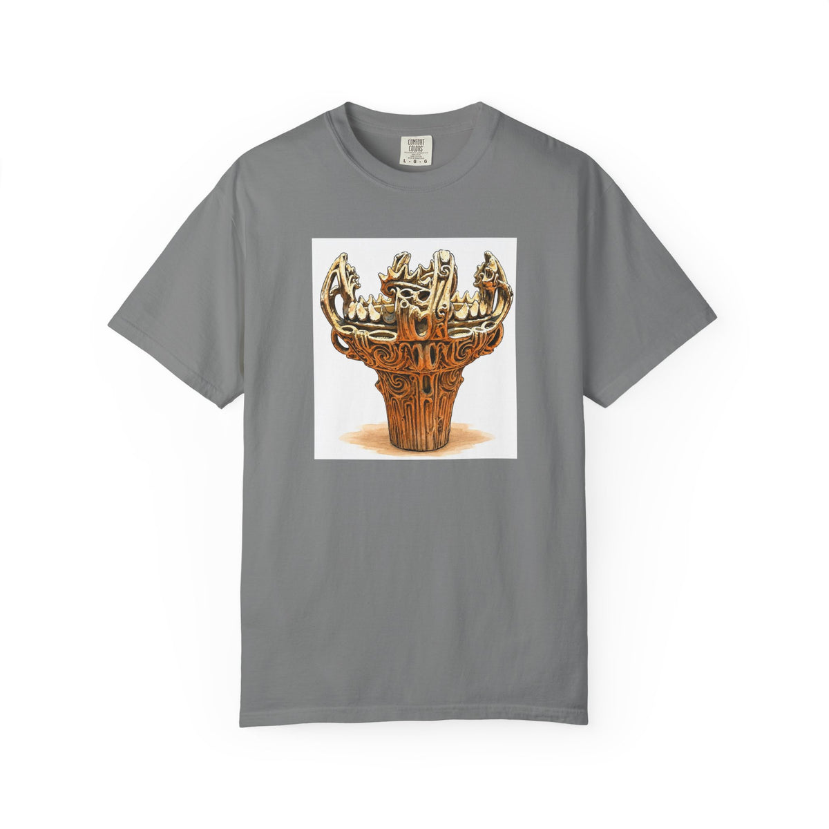 火焔型土器 Tシャツ｜縄文文化デザイン｜ユニセックス コットンTシャツ