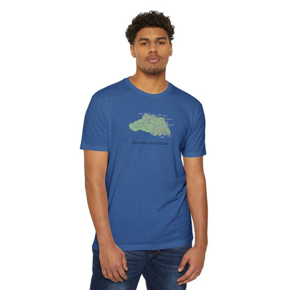 Saitama Michi no Eki Map T-Shirt | 21 Roadside Stations & Road Map