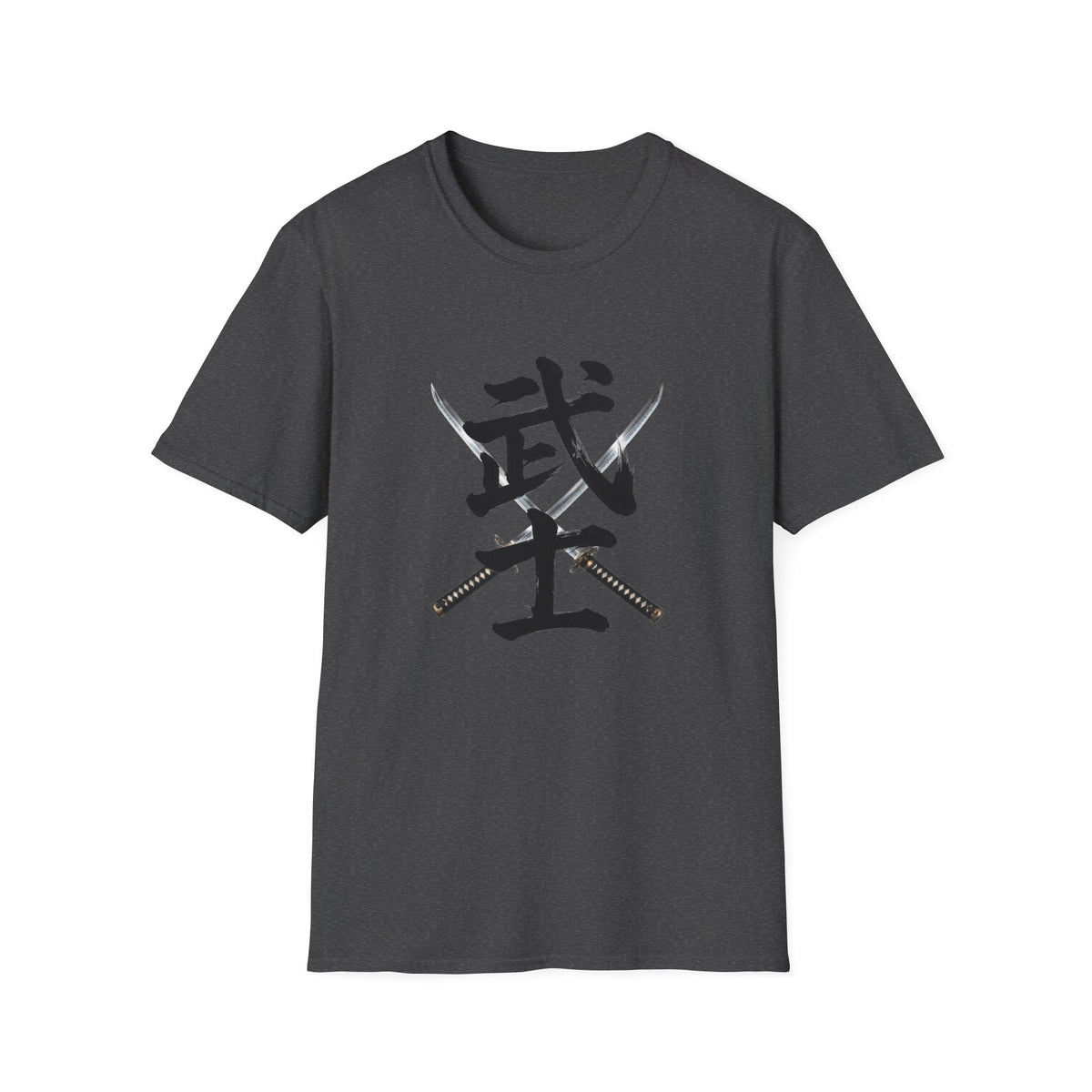 武士 漢字 Tシャツ｜戦国・日本文化｜ユニセックス コットンTシャツ