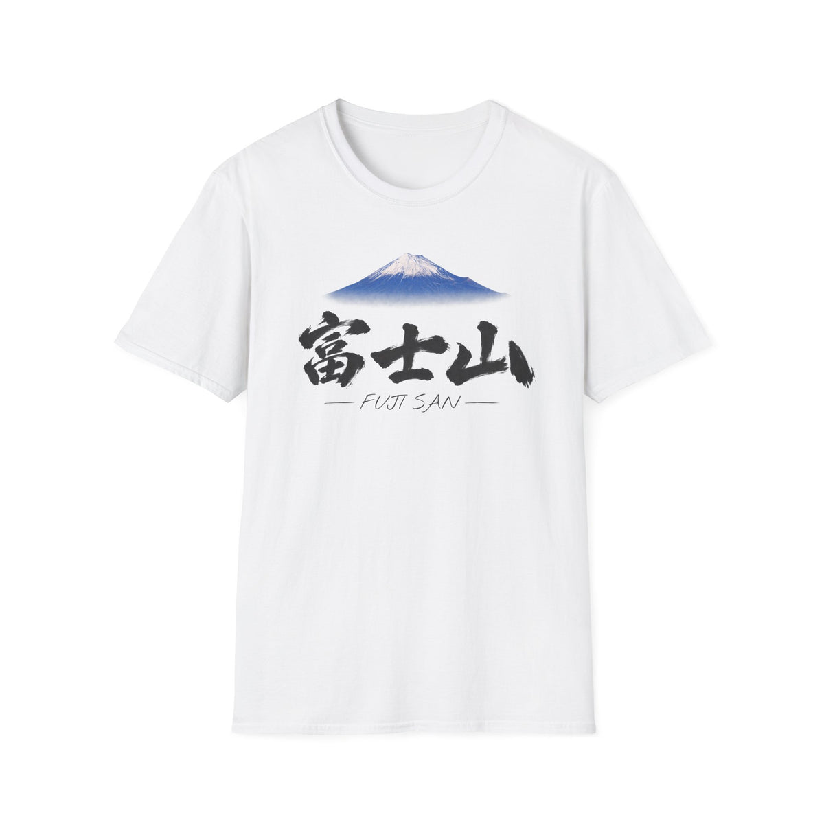 富士山 Mount Fuji T-Shirt | Japanese Calligraphy & Fuji San Photo Art Tee