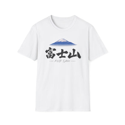 富士山 Mount Fuji T-Shirt | Japanese Calligraphy & Fuji San Photo Art Tee