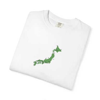 日本列島マップ Tシャツ｜主要都市入り｜Japan Map｜ユニセックス コットンTシャツ
