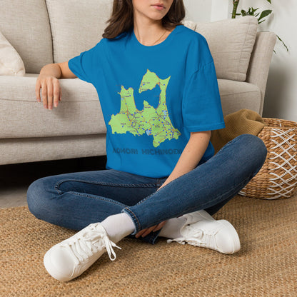 Aomori Michi-no-Eki Map T-Shirt | All 28 Roadside Stations