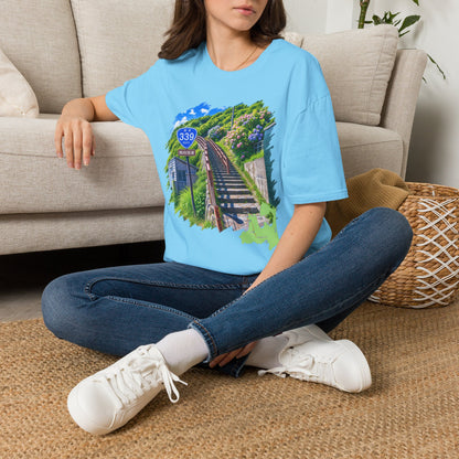 Route 339 Staircase National Highway T-Shirt | Cape Tappi Aomori