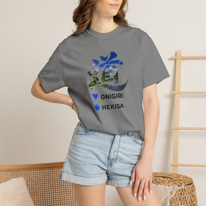 「道（MICHI）」Tシャツ（山道バージョン） — 日本の国道「ONIGIRI」＆県道「HEKISA」デザイン