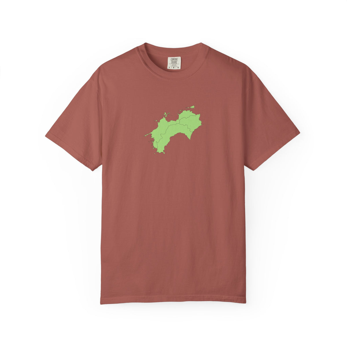 Shikoku Map T-Shirt | Japan Island & Coastal Map Design | Unisex Cotton Tee