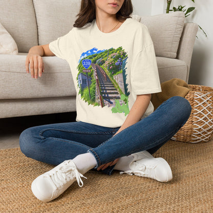 Route 339 Staircase National Highway T-Shirt | Cape Tappi Aomori