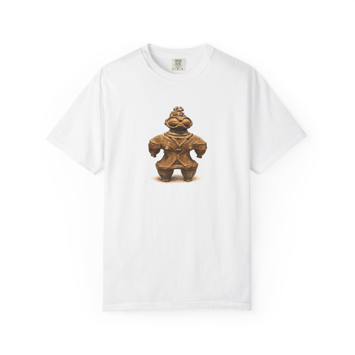 遮光器土偶 Tシャツ｜縄文文化デザイン｜ユニセックス コットンTシャツ