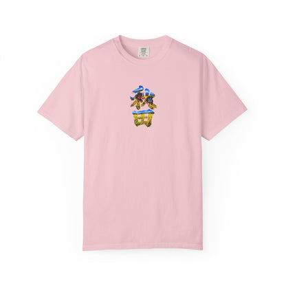 秋田　なまはげ　と　稲穂　毛筆Tシャツ｜男鹿半島・田んぼ風景デザイン