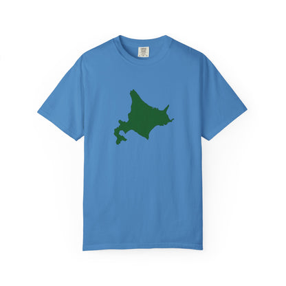 北海道 地図デザイン Tシャツ｜ユニセックス コットンTシャツ