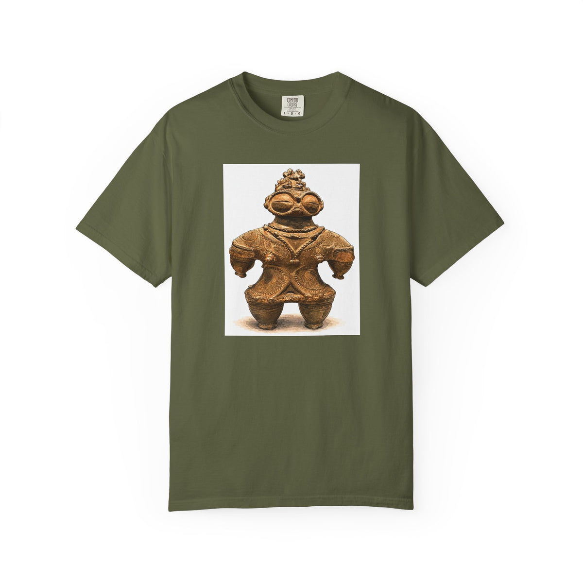 遮光器土偶 Tシャツ｜縄文文化デザイン｜ユニセックス コットンTシャツ